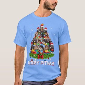 Merry Pitmas Pitbull Perro Navidades feos Sweater