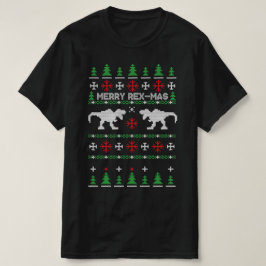 merry rexmas dinosaur t-rex Navidades feos Sweater