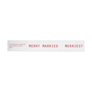 Merry se casó con Merriest Boda Rojo recién casa