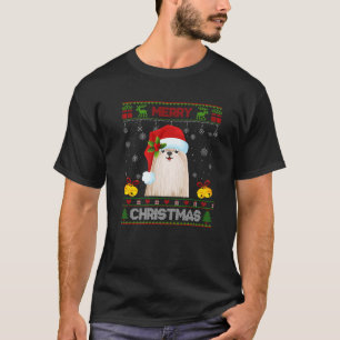 Merry Shih Tzu Navidades Pajama Ugly Sweater Santa