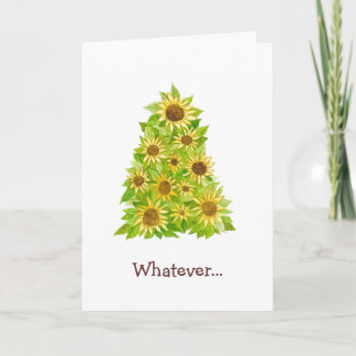 Merry Sunflower Cualquier Tarjeta
