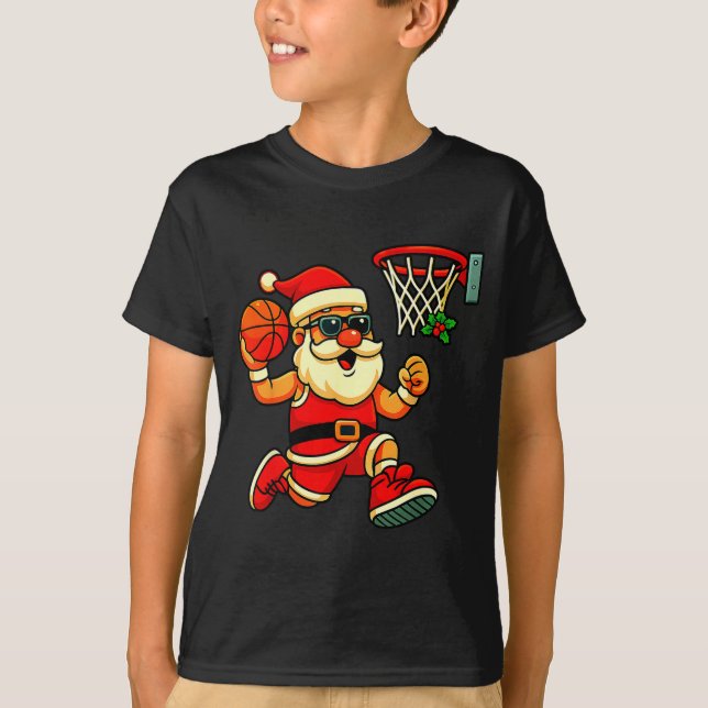 Merry Swishmas Ugly Christmas Sweater Basketball C (Anverso)