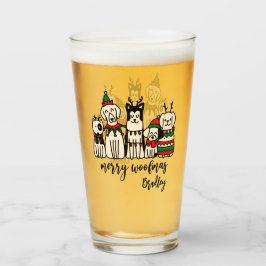 Merry Woofmas Cute Dogs Navidades Nombre personali