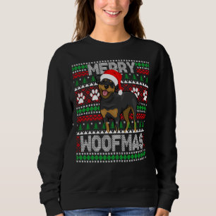 Merry Woofmas Cute Rottweiler Dog Ugly Sweater