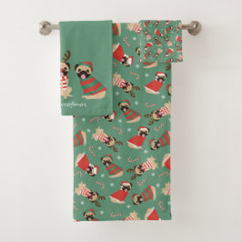 Merry Woofmas Pug Dogs