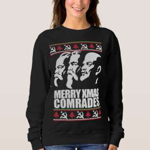 MERRY XMAS COMRADE Navidades feos Sweater Marx Eng
