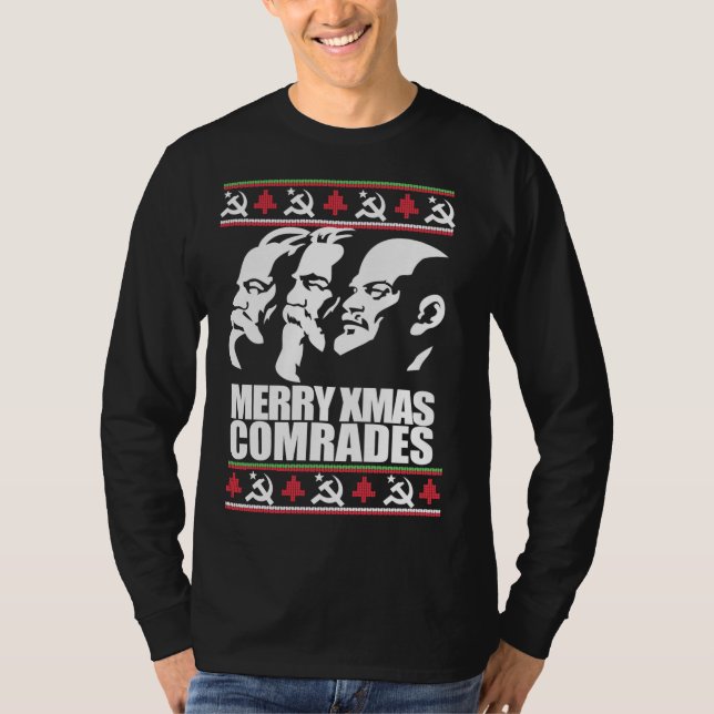 MERRY XMAS COMRADE Navidades feos Sweater Marx Eng (Anverso)