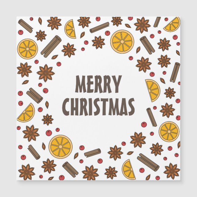 Merry Xmas especias canela estrella anís (Anverso)