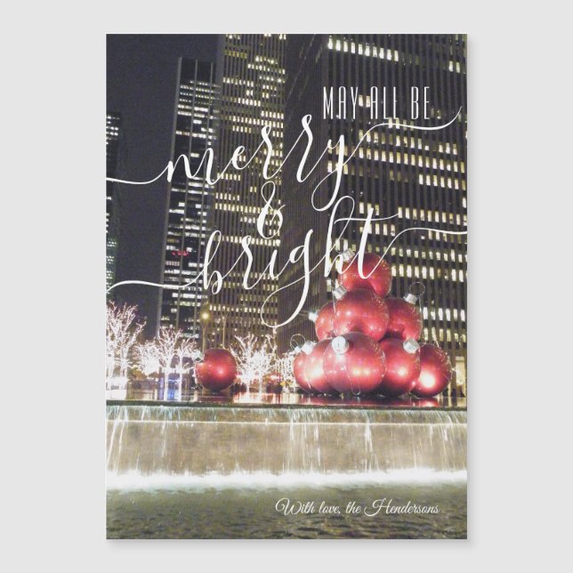 Merry y Bright | Fotografía de Navidades de NYC (Anverso)