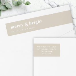 Merry y Bright | Piedra de Navidades retro con est