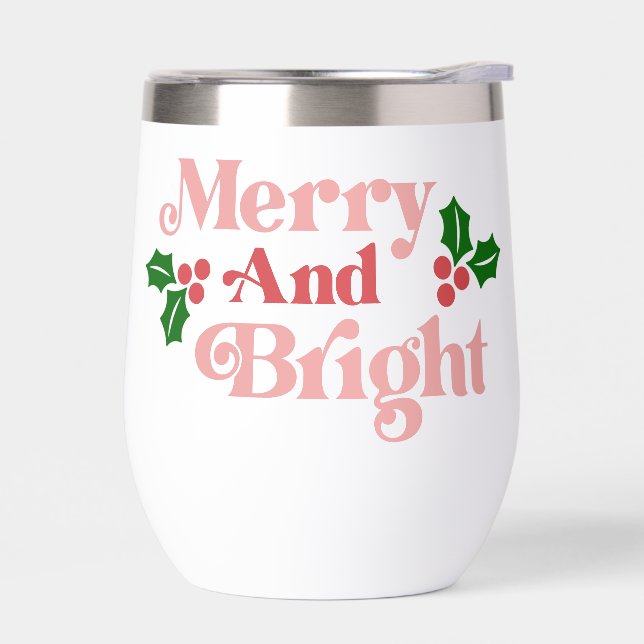 Merry y Bright - Tipografía clásica de vacaciones (Izquierdo)