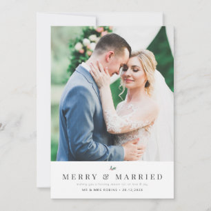 MERRY Y CASADO   invitación de bodas de vacaciones