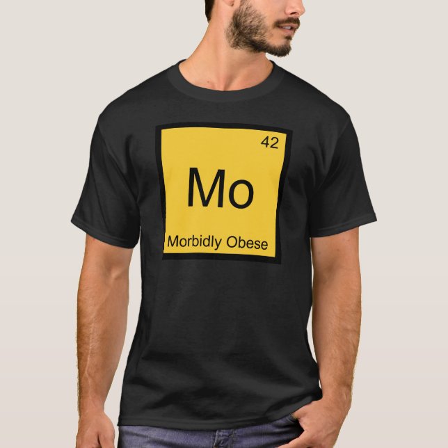 MES - Camiseta divertida mórbidamente obesa del (Anverso)