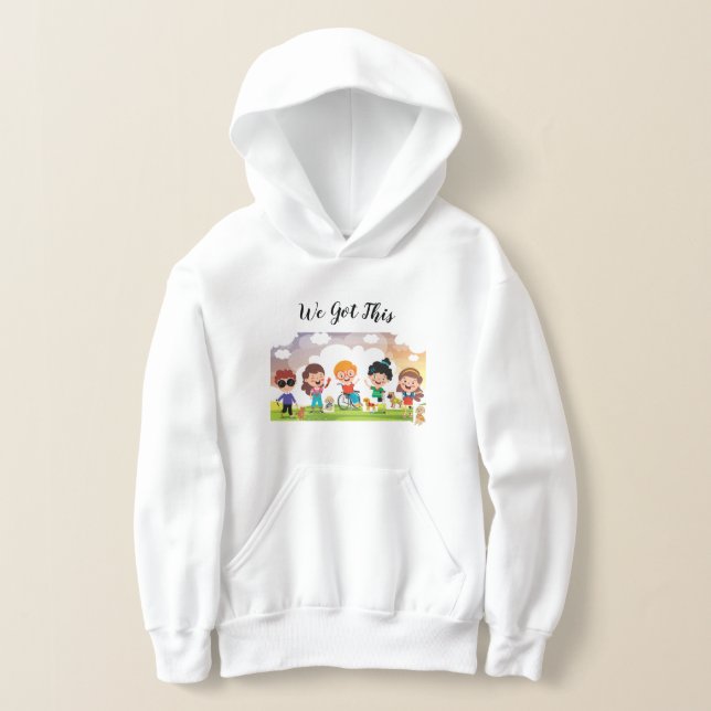 Mes de discapacidad con Service Dogs Hoodie (Distribución )