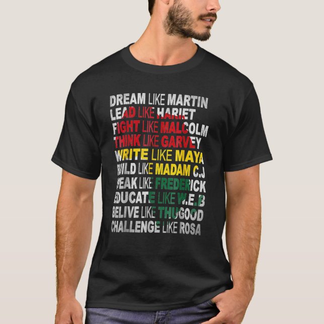 Mes de historia de la camiseta del poder negro P a (Anverso)