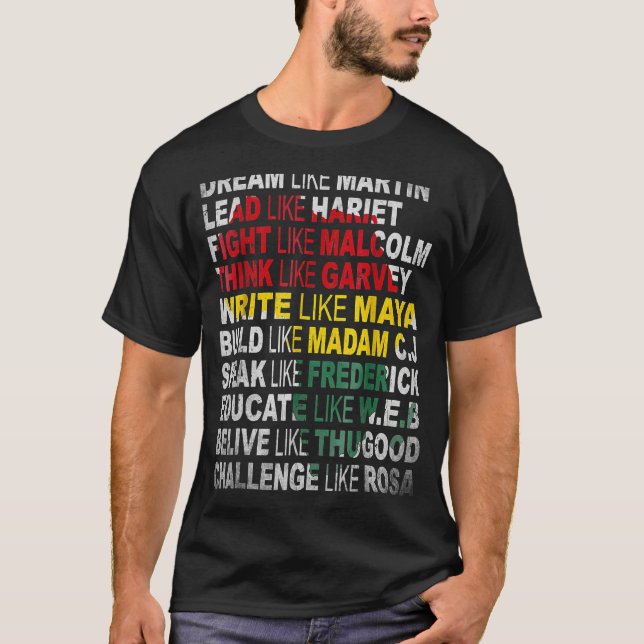 Mes de historia de la camiseta del poder negro P a (Anverso)