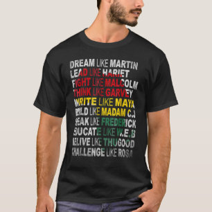 Mes de historia de la camiseta del poder negro P a