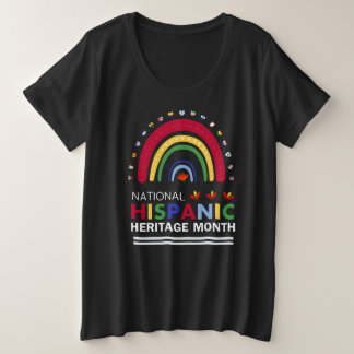 Mes de la Herencia Hispana Boho Arcoíris y Bander