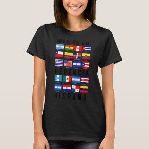 Mes de la Herencia Hispana Camiseta Orgullo latino