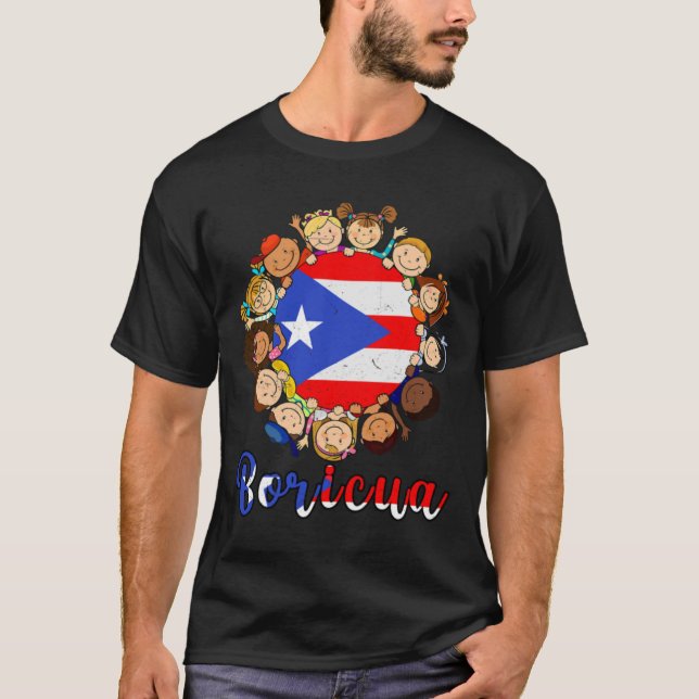 Mes de la herencia hispánica Camisa Bandera puerto (Anverso)