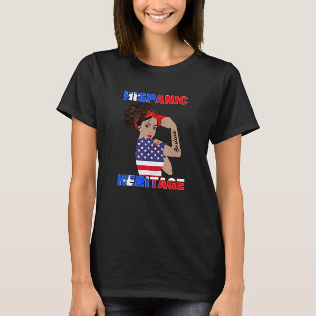 Mes de la herencia hispánica camiseta Amer latino  (Anverso)