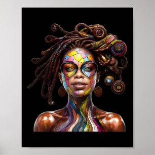 Mes de la Historia Negra Arte de Cabello Loc'd Rei