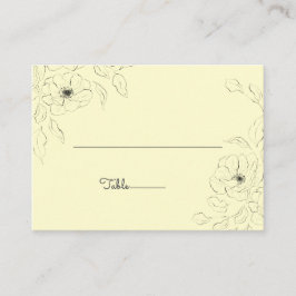 Mesa Anemone en la tarjeta plana de fondo crema*