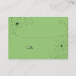 Mesa Anemone en una tarjeta de plaza plana de fondo de