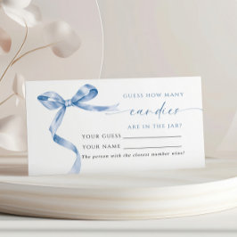 Mesa Blue Bow Cuántos Canales Ducha Tarjeta de Juego