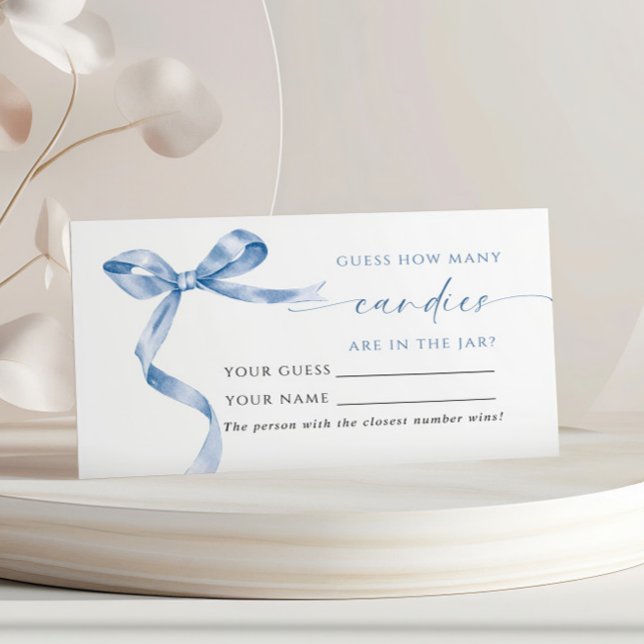 Mesa Blue Bow Cuántos Canales Ducha Tarjeta de Juego (Subido por el creador)