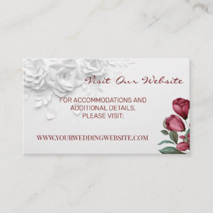 Mesa Boda de flores Sitio web Insertar tarjeta