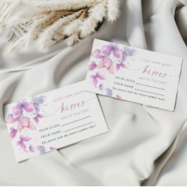 Mesa Butterflies Cuántas Besos Ducha tarjeta de juego