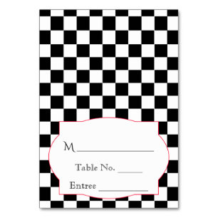 Mesa Cardillas Rockabilly y tarjeta de plaza Rosa