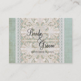 Mesa Colocar la tarjeta Rústica Lace con la Romba de la