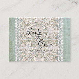 Mesa Colocar la tarjeta Rústica Lace con la Romba de la
