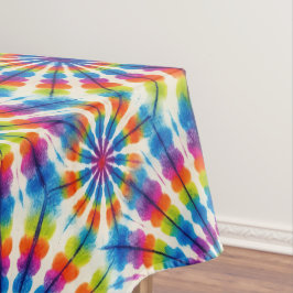 Mesa con Mantel Tie Dye Psicodélico | Mantel Retro