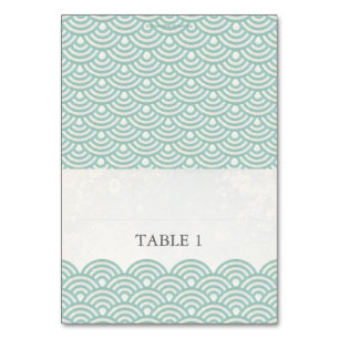 Mesa Configuración de la tarjeta de lugar plegable Seig