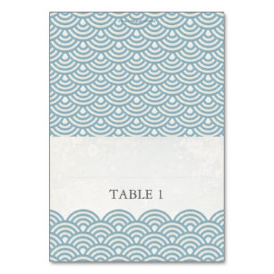 Mesa Configuración de la tarjeta de lugar plegable Seig