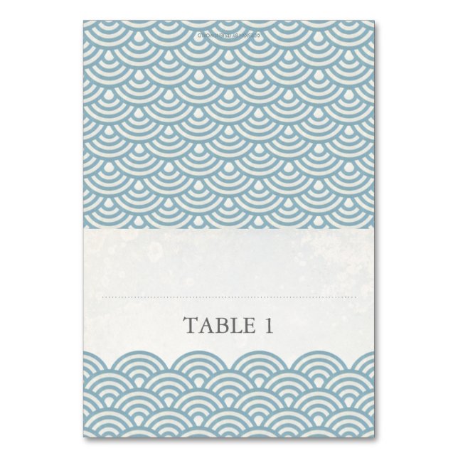 Mesa Configuración de la tarjeta de lugar plegable Seig (Anverso)