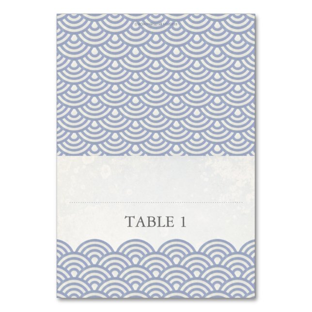 Mesa Configuración de la tarjeta de lugar plegable Seig (Anverso)