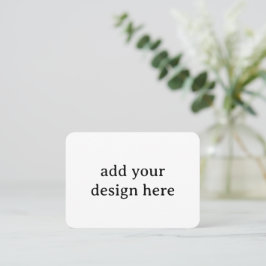 Mesa Crea tu propia tarjeta plana simple redondeada de 