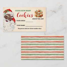 Mesa Cuantas Cookies Tarjeta de Juego de Santa Navidade