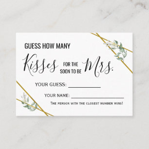 Mesa ¿Cuántos besos para que pronto sea la tarjeta de j