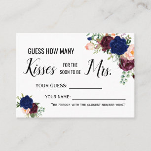 Mesa ¿Cuántos besos para que pronto sea la tarjeta de j
