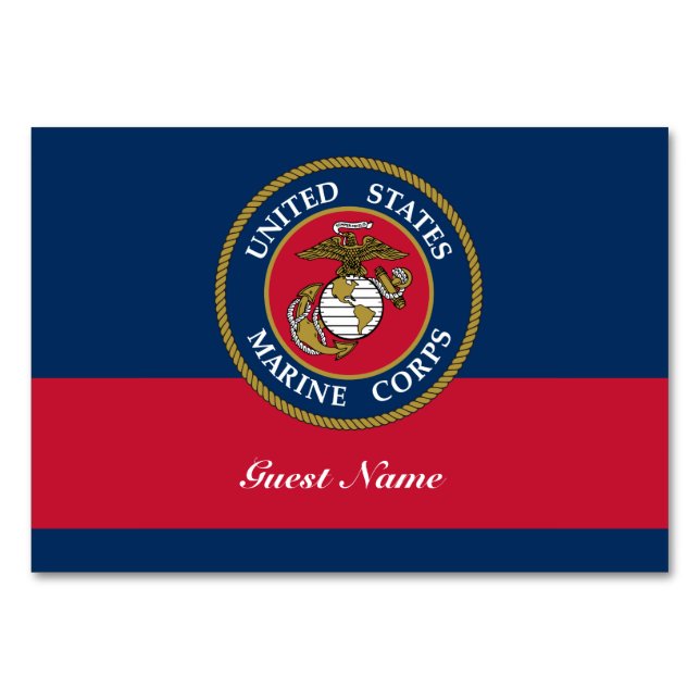 Mesa Cuerpo de Marines de Estados Unidos - Tarjeta de m (Anverso)