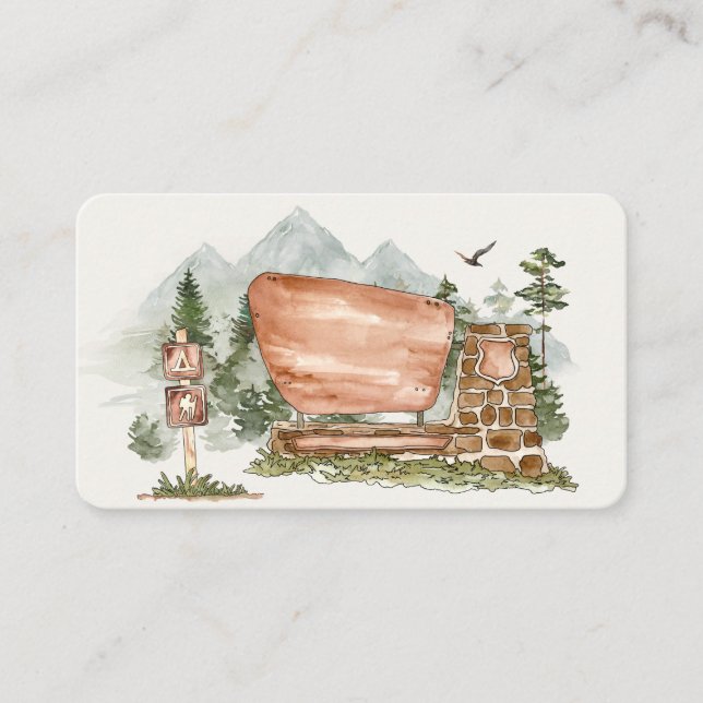 Mesa cumpleaños de la tarjeta de estacionamiento nacion (Anverso)