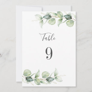 Mesa de asiento del Boda del follaje Eucalyptus