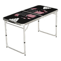 Mesa de Beer Pong Patriótica de Bigfoot para Tailg