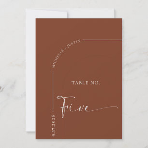 Mesa de Caligrafía   Tarjetas de Mesa de Boda