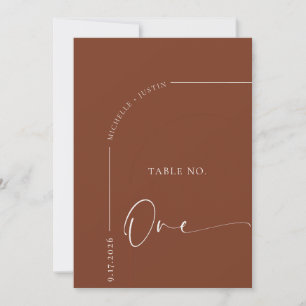 Mesa de Caligrafía   Tarjetas de Mesa de Boda